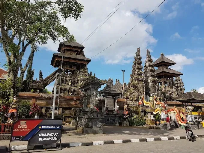 Traditional Balinese temple architecture in southern Bali